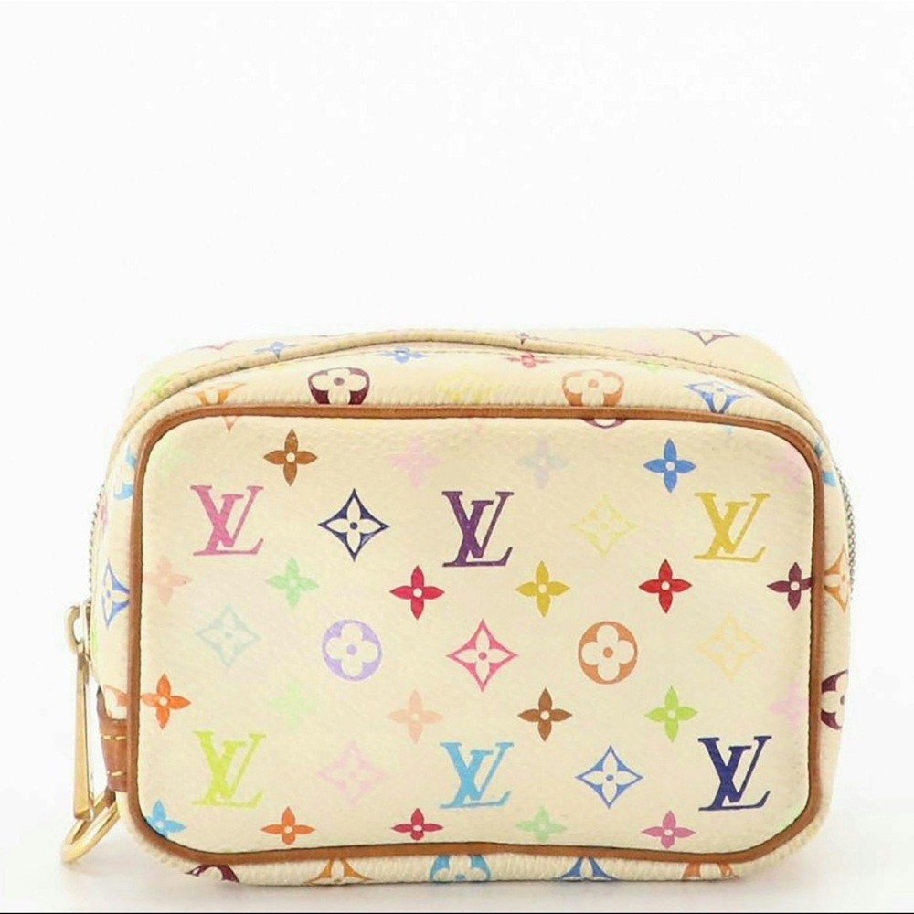 Louis Vuitton x Takashi Murakami Trousse Wapity pouch in multicolor monogram
